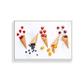 Framed Canvas Wall Art for Living Room, Bedroom Fruits Canvas Prints for Home Decoration Ready to Hanging - 16x24 inches