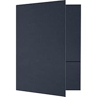 LUXPaper 6 X 9 Small Two Pocket Presentation Folders, Sterling Gray Linen 50 Pack - View #7