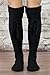 Modern Boho Tall Boot Socks Women's Tall Knit Alpine Style Tie Socks Black