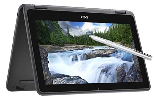 Dell Latitude Touch 3190 2-in-1 PC Intel Quad Core up to 2.4Ghz 4GB 64GB SSD 11.6″ HD Touch Gorilla Glass LED WiFi Cam HDMI W10 Pro (Renewed)