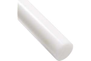 J&A RACING INTERNATIONAL HDPE High Density Polyethylene Round Rod, Translucent White 20mm Diameter x 300mm Long Grade A PE 500