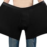 2-Pack Mens Modal Big & Tall Size Boxer Briefs with Fly