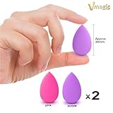 VMAGIC Micro Makeup Sponge, Purple/Pink (4 Pack)
