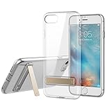 iPhone 7 Case, [Ultra Hybrid] [PC Kickstand] Slim Drop Protection Clear TPU Premium Protective Case Bumper for Apple iPhone 7 4.7 Inch (2016) (Clear)