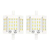 Bonlux 10W Double Ended J78 R7s LED Light 78mm (3'') 120V Warm White 3000K LED R7s Floodlight Bulb 100W Halogen Replacement Bulb (Pack of 2)