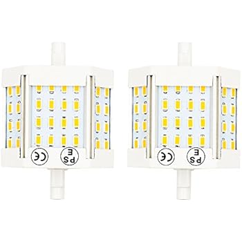 Bonlux 10W Double Ended J78 R7s LED Light 78mm (3'') 120V Warm White 3000K LED R7s Floodlight Bulb 100W Halogen Replacement Bulb (Pack of 2)