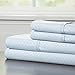 Brushed Microfiber Sheet Set- 3 Piece- Embossed Checkered Bed Linens- Deep Pocket Fitted & Flat Sheets, Plus A Pillowcase by Lavish Home (Twin, Blue)