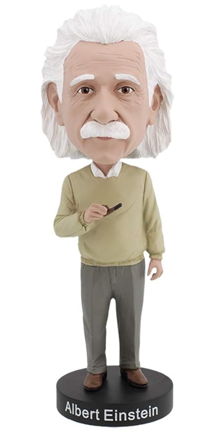Amazon.com: Royal Bobbles Albert Einstein V1 Bobblehead: Toys & Games
