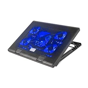 MVPower-Laptop-Cooling-Pad-with-5-Fans-Adjustable-Stands-Ultra-Portable-Light-Weight-with-2-USB-ports-blue-LED-Suitable-for-12-17-inches-Laptop MVPower Laptop Cooling Pad with 5 Fans Adjustable Stands Ultra-Portable Light Weight with 2 USB ports, blue LED…