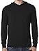 Yoga Clothing For You Mens Lightweight Long Sleeve Hoodie Tee Shirt, XL Black