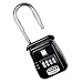 Shackle Mounted Key Storage Box with Resettable Lock Combination, Black, 1-Pack