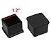 uxcell Rubber Chair Leg Caps End Pad Feet Cover Furniture Slider Floor Protector 15pcs 1.18