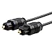 JPQuality Digital Audio Fiber Optic Toslink Cable SPDIF, 10 Feet (2-Pack)