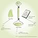 Heauty Natural Jade Stone Face Roller and Gua Sha Scraping Massage Tool for Puffy Eye Bags and Wrinkles