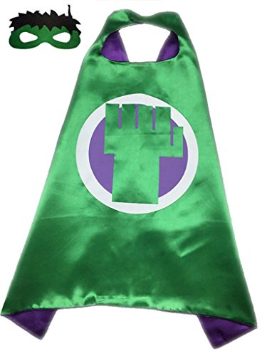 Marvel Comics Costume - Hulk Fist Logo Cape and Mask with Gift Box by Superheroes