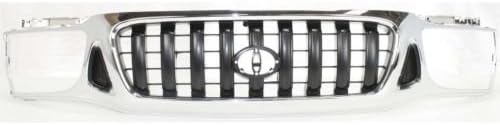Perfect Fit Group T070117 - Tacoma Grille, Chr Shll/ Ptd-Drk Gray Insrt, W/O S-Runner Model, 4Wd