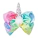 Ncmama 7 Inch Unicorn Hair Bows Girls Boutique Party Hair Clip For Children Kids Pack of 4