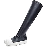 Kluolandi Women's Stretch Flat Over The Knee Thigh High Boots Comfort Knee-high Sneakers