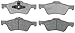 ACDelco 14D1047C Advantage Ceramic Front Disc Brake Pad Set