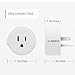LUMIMAN Smart WiFi Plug Outlet Compatible with Alexa and Google Home Assistant, No Hub Required, 2 Pack