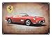 K&H Ferris Bueller Ferrari 250GT Retro Car Metal Tin Sign Posters Wall Decor 12X8-Inch