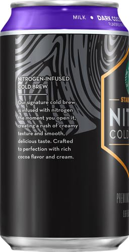 STARBUCKS NITRO COLD BREW, DARK COCOA SWEET CREAM, 9.6OZ CAN