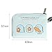 Magic Channel Sumikko Gurashi-Cute Mini Card Neck Pouch- Money Clip and Card Holder Wallet, Zipper Corner Wallet (blue)