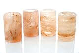 Himalayan Salt Shot Glasses 3-Ounce Shot Glasses Set of 4 Pink Shot Glasses Perfect For Your Tequila Shots Enjoy Benefits Of Himalayan Salt With Every Shot