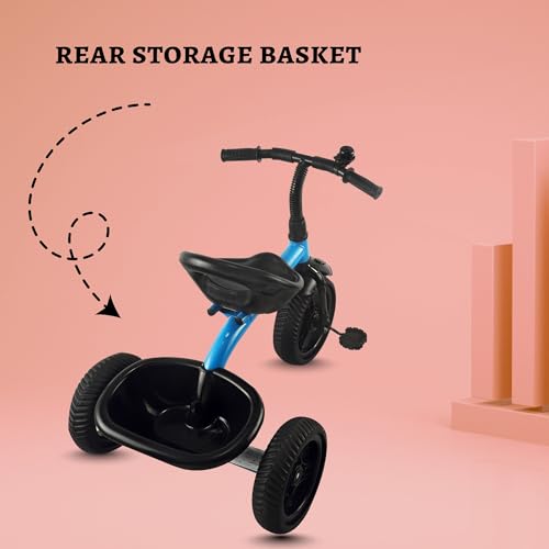 Toyzoy Retro Racer Trike|Tricycle for Kids|Boys|Girls Age Group 2+ Years, TZ-581 (Blue) 3