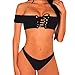 MOLFROA Women's Sexy Chest Bandage 2PCS Swimsuit Bikini Set