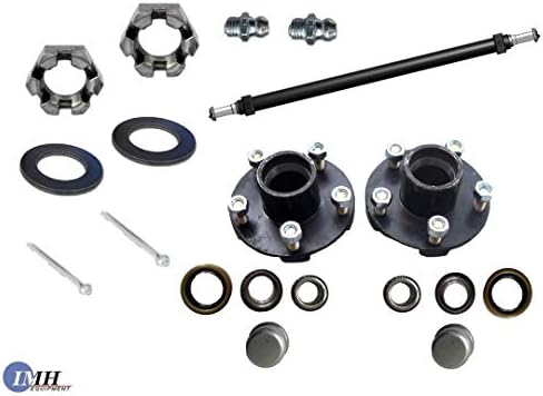 Trailer Axle 3,500 Lb Capacity Idler Axles (Straight) 5 Lugs, 4.5” PC, (61" Hubface - 46")