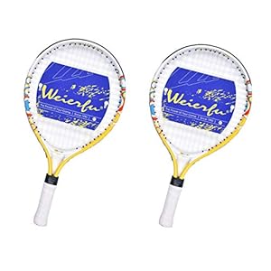 Weierfu Junior Tennis Racket for Kids Toddlers Starter Racket 17″ with Cover Bag Light Weight(Strung)