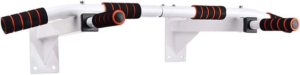 JGWJJ Wall Mount Pull Up Bar - Fully Adjustable Stud Mounting - Heavy Duty Wall Mounted Pull-Up/Chin Up Bar Black