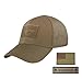 Condor Outdoor Condor Flex Tactical Cap (Brown, S/M) + Free PVC Flag Patch