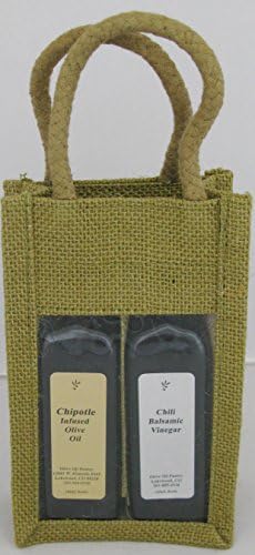 Olive Oil Pantry Flavor Infused Olive Oil and Balsamic Vinegar Gift Set (Chipotle Olive Oil and Chile Balsamic)