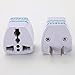 ANRANK UA3983AK 2 Packs EU UK US to AU Australia AC Power Plug Adapter Travel Converter White