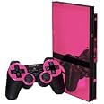 Pink Chrome Mirror - Vinyl Decal Mod Skin Kit by System Skins - Compatible with PlayStation 2 Slim Console