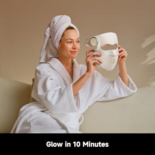 Dreame Chrona Photon Anti-Aging Skincare Mask | 4+1 Synergistic Lights | 10min Session | 3D Ergonomic Fit | Hands-Free Use | Lightweight | Portable | Firming Skin | Clinically Proven