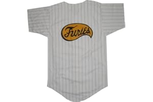 THE WARRIORS Adult Unisex Warriors Movie Baseball Furies Pinstriped Personalized Costume Jersey