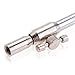 CY-Buity Silver Tone Steel Extending Stainless Durable Metal Fishing Bank Sticks Bankstick Rod 35.2cm Carp Solid