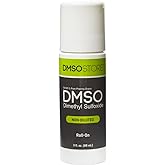 DMSO 3 oz. Roll-on Non-diluted 99.995% Low Odor Pharma Grade Dimethyl Sulfoxide Liquid