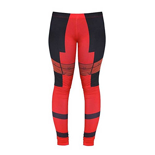 Marvel Comics Deadpool I Am Deadpool Mighty Fine Costume Women's Juniors Stretchy 's Leggings
