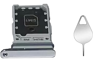 YUZHIYONG Galaxy S22 Ultra Dual SIM Card Tray Holder Slot Replacement Parts for Samsung Galaxy S22 Ultra 5G+Eject Pin (Phantom White)