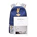 Girls School Backpack Striped Canvas Backpack High School Bag Women Casual College Laptop Backpack Coin Purse Blue