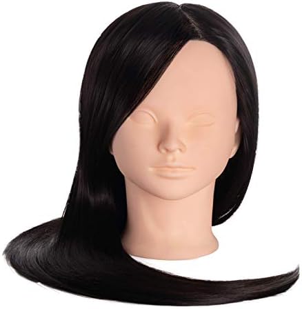 カットウィッグ 練習用 ウィッグ美容師ウィッグ マネキン ヘッド ロング へアの長さ60cm 編み込み練習用 ヘアマネキン サロン専売品 多毛量 パーマ 大規模セール カットマネキン プロ愛用 カラー可能