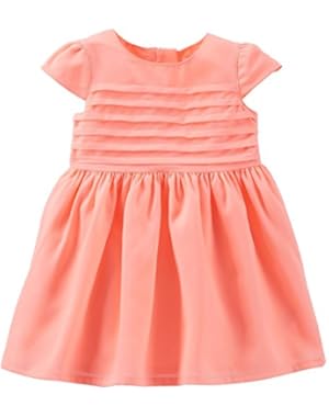 Baby Girl's Crepe Pintuck Dress