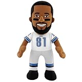NFL Detroit Lions Calvin Johnson Player Plush Doll, 6.5-Inch x 3.5-Inch x 10-Inch, Blue