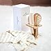 6-Piece Baby Hair Brush Set with Comb, Mirror, Handcraft Stand and Cotton Napkin | Hand Selected Natural Wood | Great Baby Shower Gift - by Natürlich Qualität