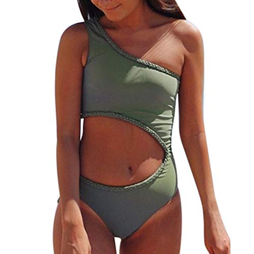 Swimsuits for Womens, DaySeventh Women Solid One Shoulder One-PieceBikini Swimwear Bathing Swimsuit Beachwear