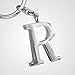 Z538_B New Arrival Adorable Alphabet Initial Letter R Keychain Key Ring